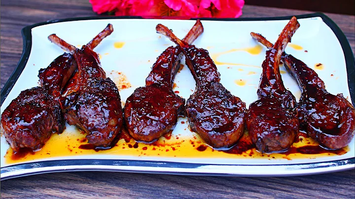 Honey Balsamic Glazed Lamb Chops Recipe - Sticky L...