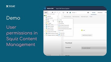 [Demo] User permissions in Squiz Content Management