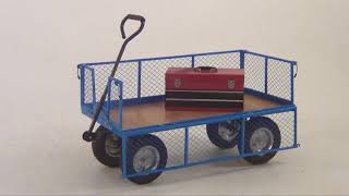 TI205B - General Purpose Truck with Mesh Sides and plywood deck by Hannaman Material Handling Ltd 6 views 6 years ago 1 minute, 8 seconds