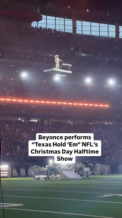 Beyoncé Performs 'TEXAS HOLD' EM' During the Christmas Day NFL Halftime Show  | Billboard #Shorts