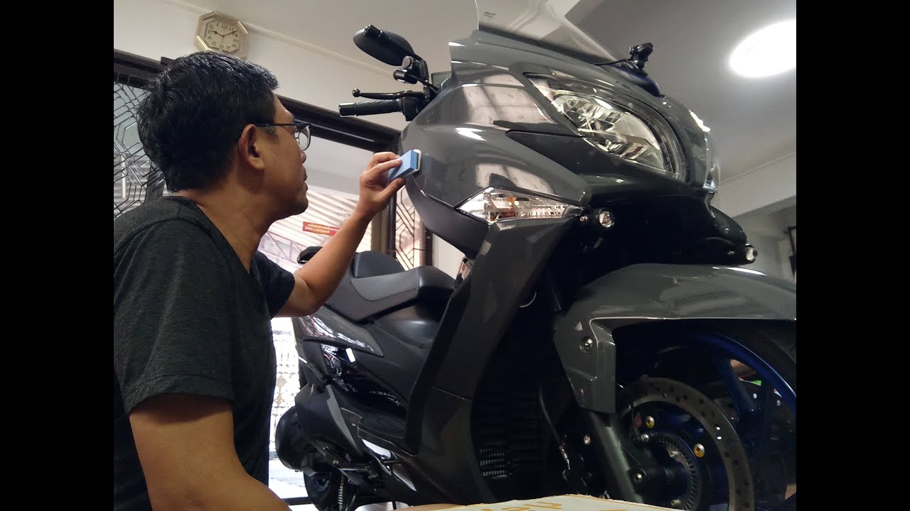 เคลือบแก้วรถมอเตอร์ไซค์ 5 ขั้นตอนวิธีทำแบบละเอียด Motocycle Glaze Coating