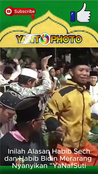 Pantas Saja Habib Sech dan Habib Bidin Larang nyanyikan Lagu YaNafsuti