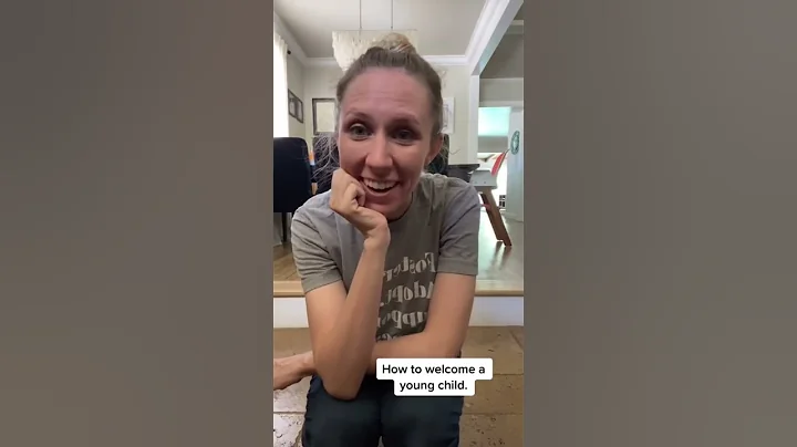 Foster parent welcoming a new teen, young child, a...