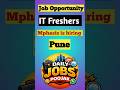Job opportunity for Freshers in Pune #job #shorts #pune #freshers #trrndingshorts