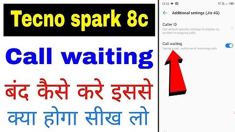 Tecno spark 8c me call waiting band/off kaise kare।। how to disable call waiting in Tecno Spark 8c