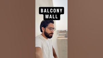 Why Balcony Walls Are Short? | #teeqiii #civilengineering