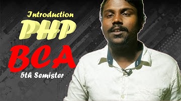 BCACsT5 | PHP and MySQL | BCA | TUMKUR UNIVERSITY |