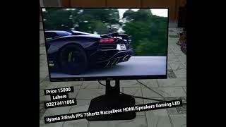 IIyama 24inch IPS 75hertz Bazzelless HDMI/Speakers Gaming LED Monitor #led #ips #gaming #monitor 