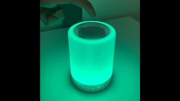 Touch Lamp Portable Speaker With Multi-light