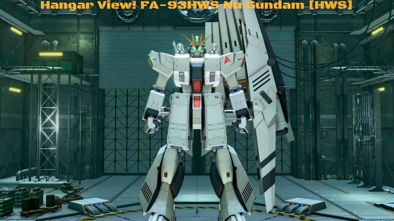 GBO2: Hangar View! FA-93HWS Nu Gundam [HWS] (Standard Colors) - YouTube