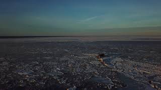 Cape May Point - Frozen Delaware Bay