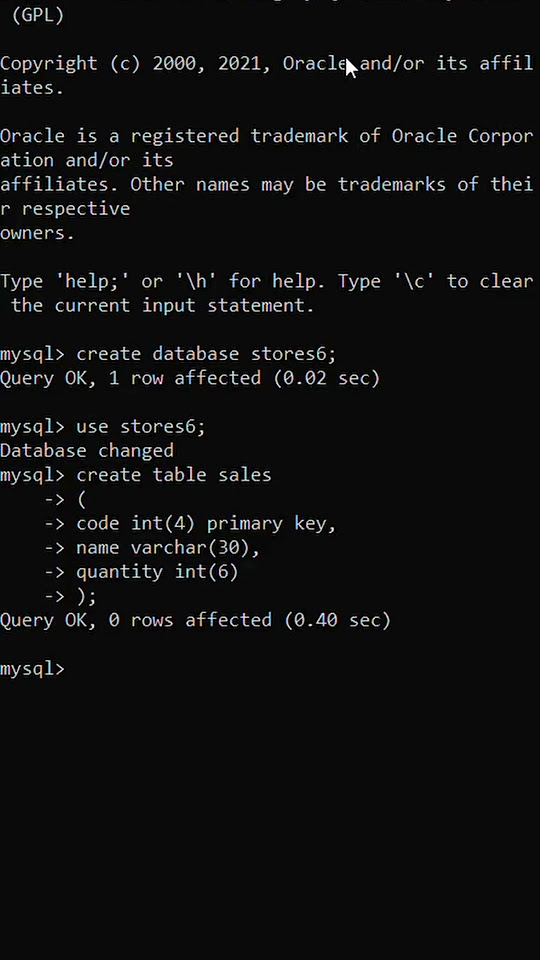 Create database using MYSQL command line - YouTube