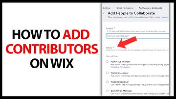 How to Add Contributors on Wix in 2025