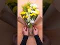 Flower bouquet wrapping tutorial #shorts