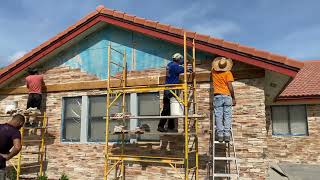 HOW TO INSTALL STACKEDSTONE VENEERS ON EXTERIOR WALLS