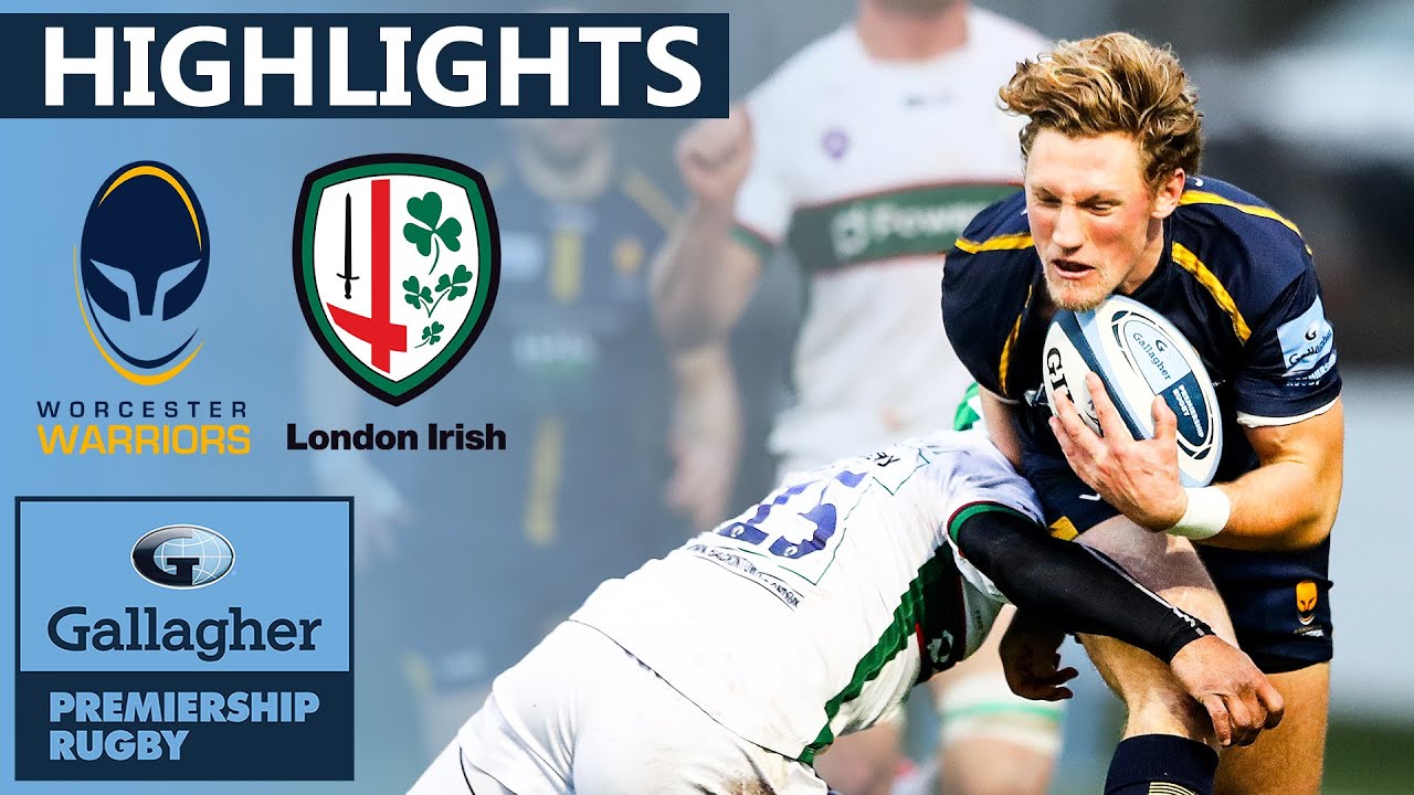 Worcester v London Irish HIGHLIGHTS Tight Contest Ends 14 vs 14 Gallagher Premiership