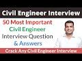 Civil engineering interview  civil engineer interview question  fresher civil engineer interview