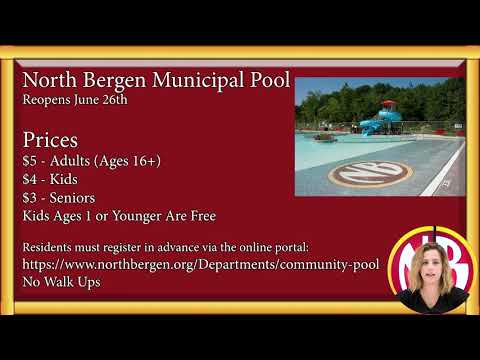 North Bergen Announcement: Pool Reopening June 26th 2021