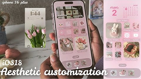 iPhone Aesthetic Customization 🌷 | lockscreen, widgets, app icons ☁️(pinterest inspired ♡) iOS18