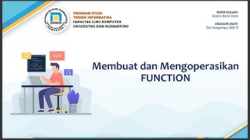 Function & Procedure - Sistem Basis Data