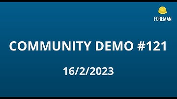 Foreman Community Demo #121
