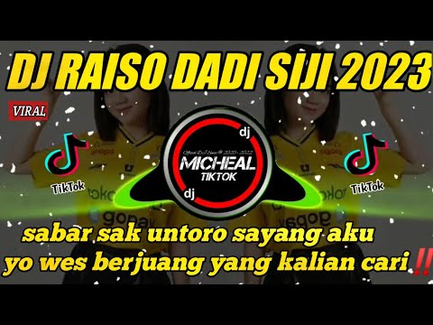 DJ RAISO DADI SIJI THAILAND STYLE FYP 2023 VIRAL TIKTOK YANG KALIAN CARI‼️