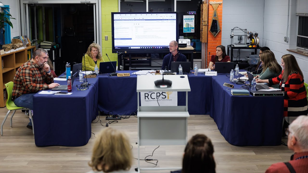 Rappahannock County School Board Meeting, Jan. 13, 2026