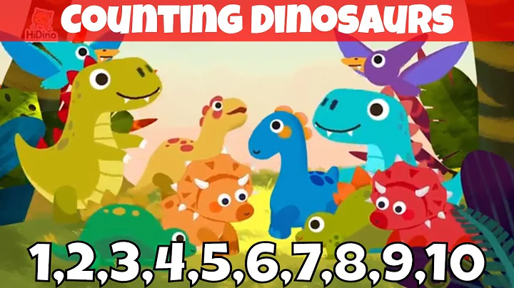 Counting Dinosaurs - Learning Counting 1 to 10 | HiDino Kids Songs With Fun Stories