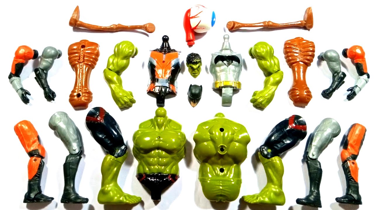 Hulk smash Ant-Man Batman siren head assemble toys video 