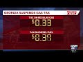 Gas tax suspended in Georgia