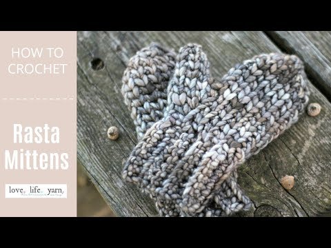 Video Crochet Baby Mittens Bulky Yarn