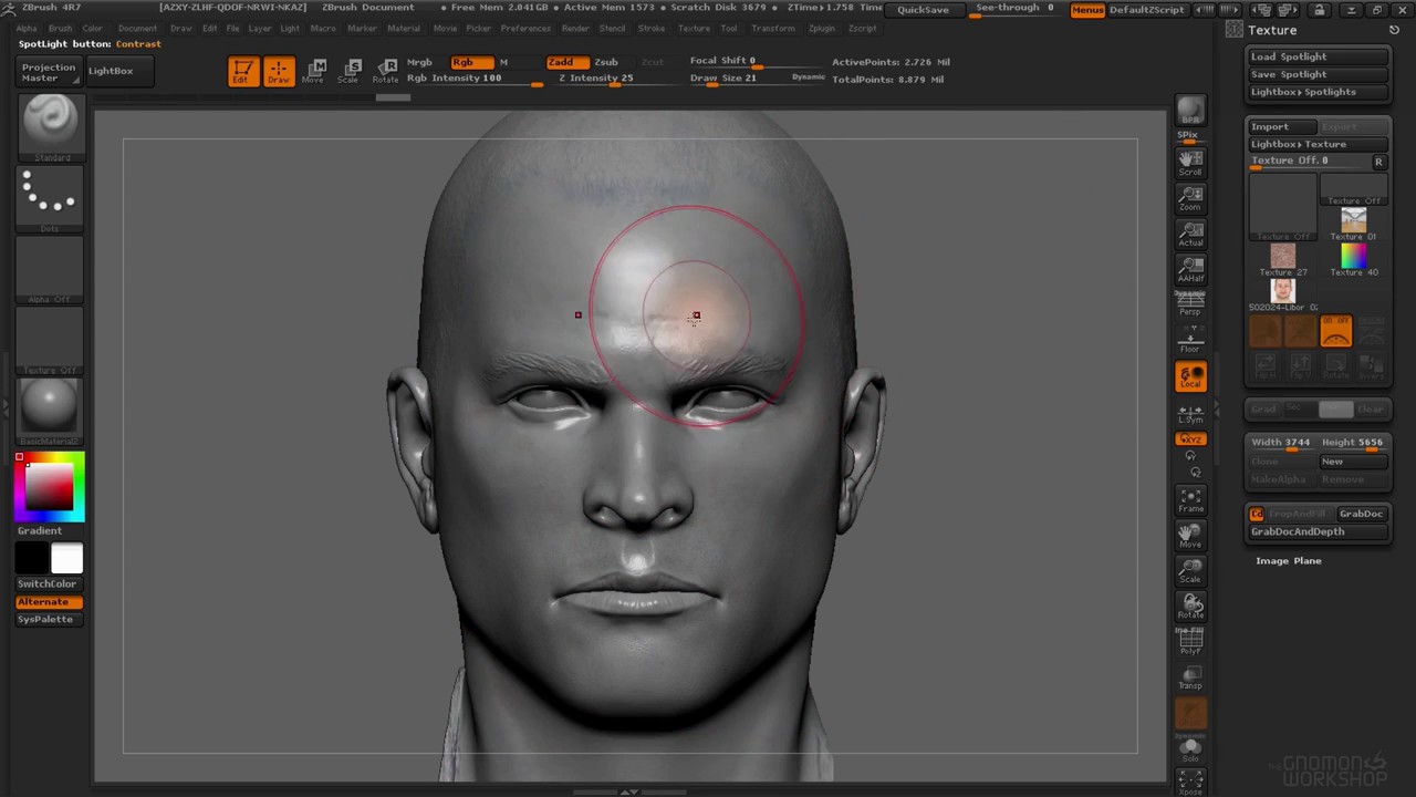 zbrush 4r7 spotlight