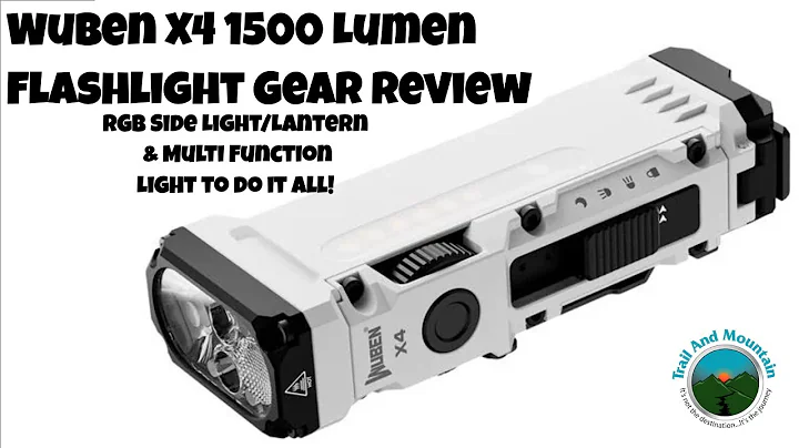 This Compact Flashlight Is INSANE! Wuben X4 Review + Beam Test & RGB Demo