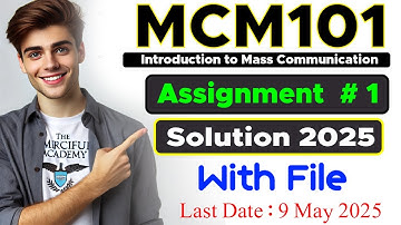 MCM101 Assignment 1 Solution 2025 | Complete Guide by The Merciful Academy