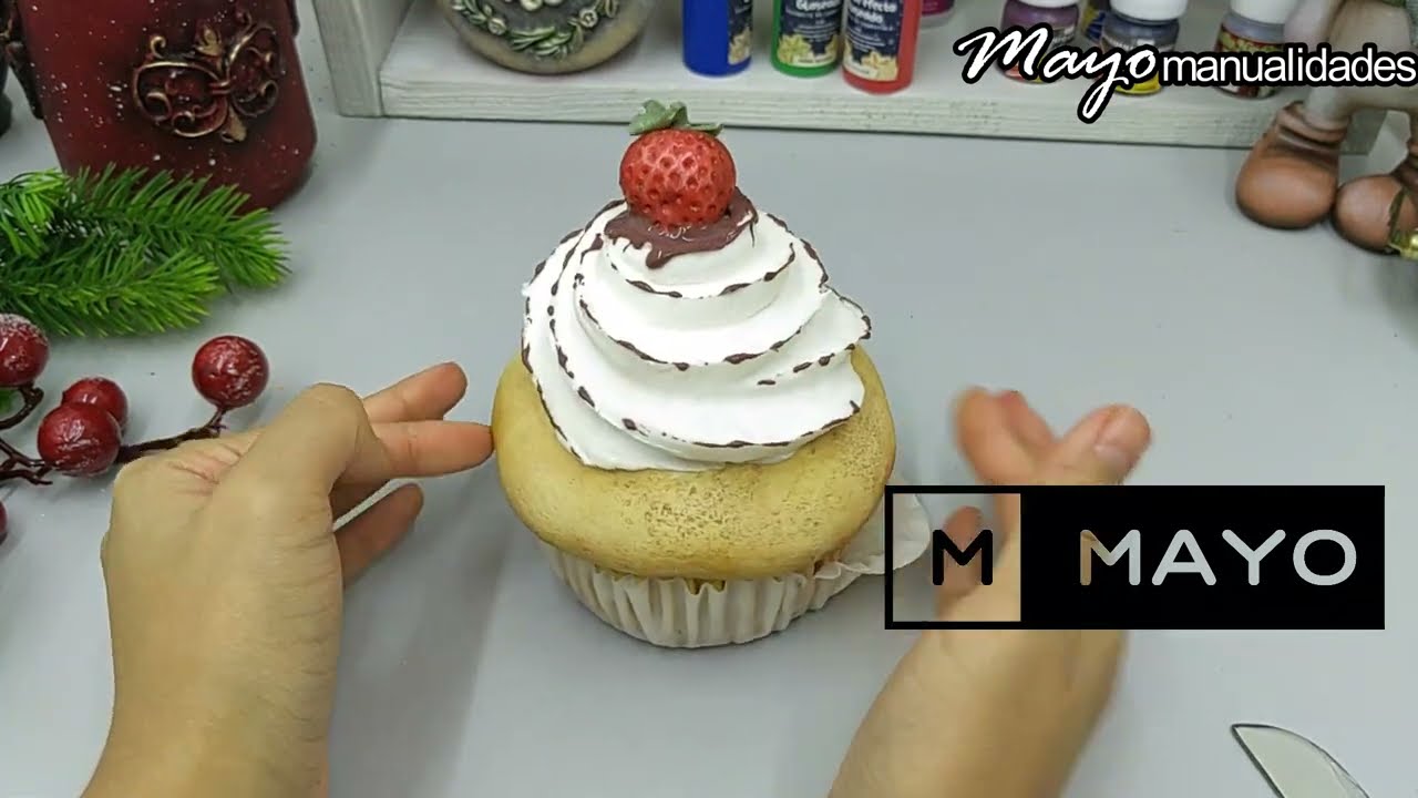 Muffin de pasta flexible | Cold porcelain muffin | pasta francesa | porcelana fría