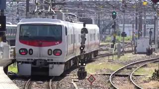 〔4K UHD|cc〕JR東日本・高崎線：高崎駅、E491系3B/検測車"East i-E"発車シーン。《試9848M》