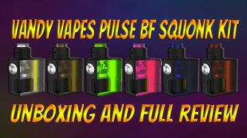 PULSE BF SQUONK KIT BY VANDY VAPES FULL REVIEW !!!