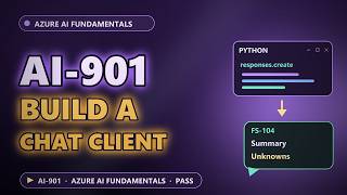 AI-901: Build a Chat Client with the Foundry SDK