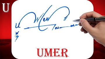 Umer Name Signature Style | U Signature Style | Signature Style of My Name Umer