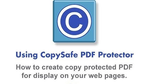 How to Copy Protect PDF Displayed On Web Pages
