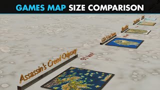 Video Games Map Size Comparison 2022 (3D Animation)