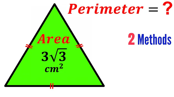 Can you find Perimeter of the Equilateral Triangle? | (2 Methods) | #math #maths | #geometry