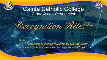 Grade School Department Virtual Recognition A.Y. 2021 - 2022