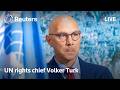 LIVE: UN rights chief Volker Turk briefs council