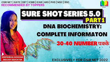 SURESHOT SERIES 5.0 | PART 1 | DNA BIOCHEMISTRY | CSIR NET 2022 | DEEPSHIKHA GOSWAMI