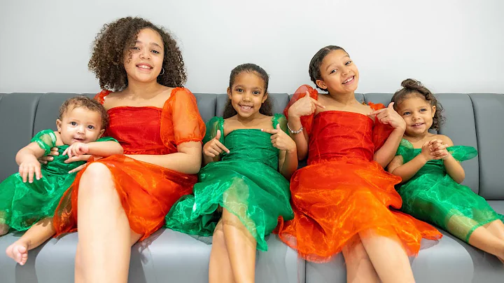 10 YR OLD MADE CHRISTMAS DRESSES FOR HER SISTERS F...