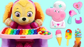 Paw Patrol Baby Skye Toy Hospital Checkup with Peppa Pig Doctor Tools Super Video! screenshot 5