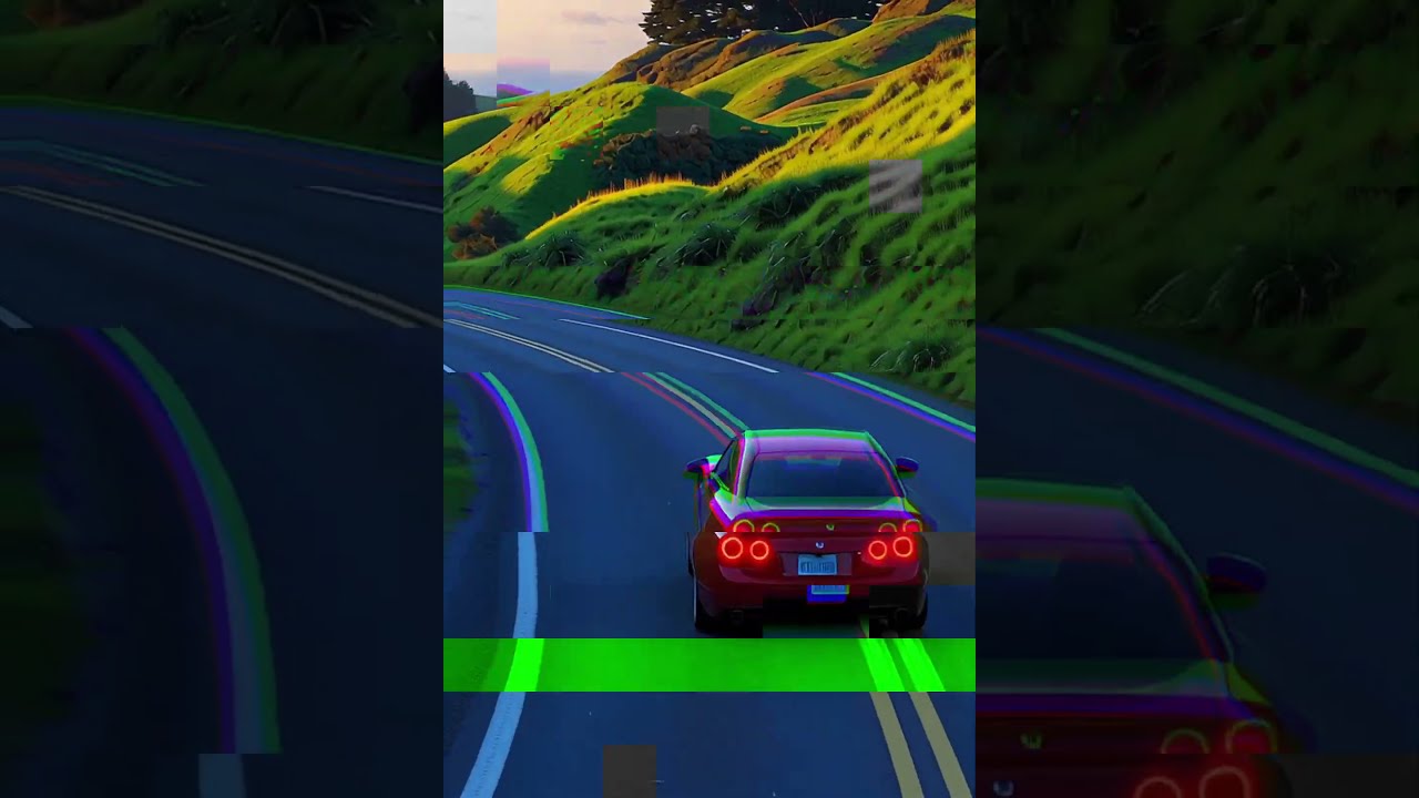 Car On A Long Winding Road Aivideo Midjourney