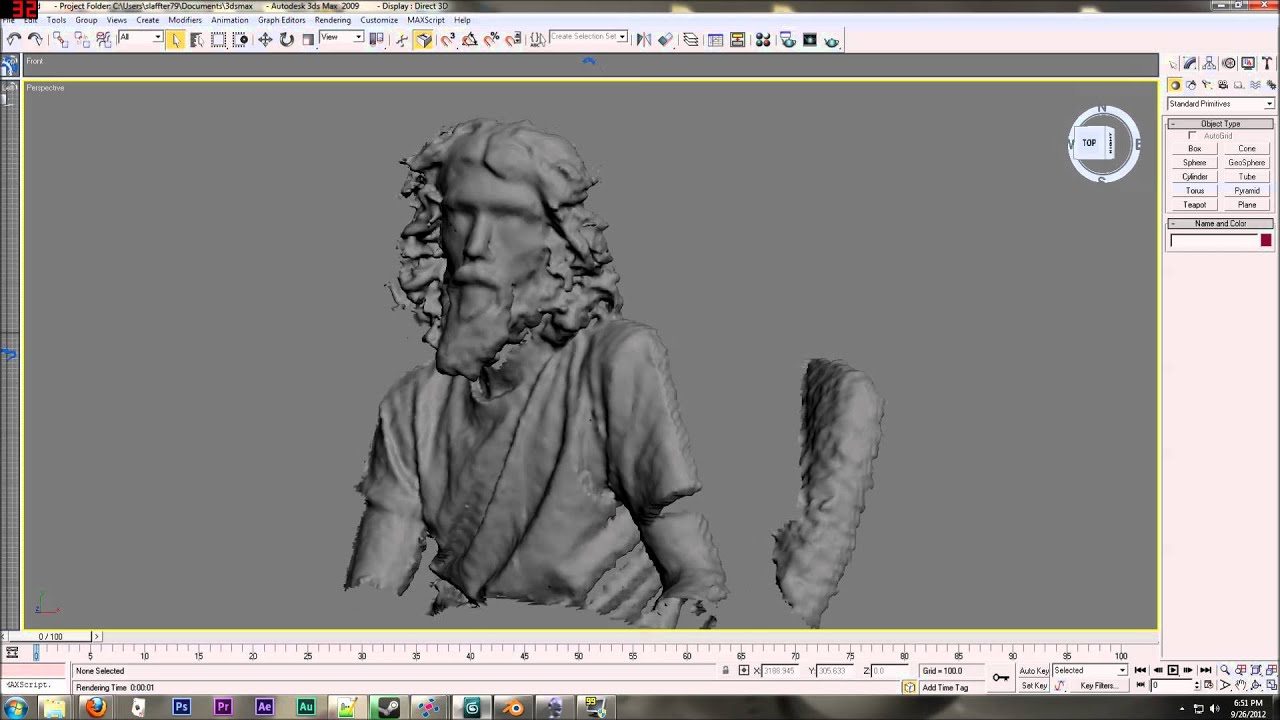 3D scanner xbox Kinect / reconstructme / netfabb Studio / Meshmixer ...
