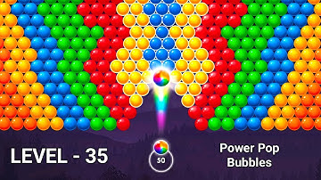 Power Pop Bubbles Game Level - 35 बबल शूटर गेम खेलने वाला @GamekheloGamer